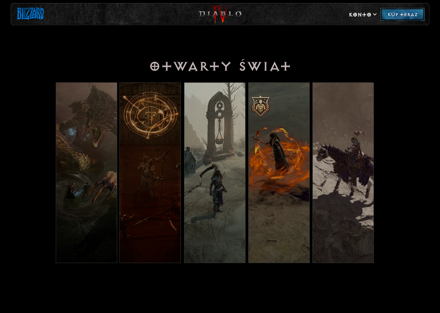 Diablo IV open world screen